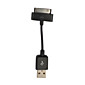 Premium USB 2.0 datakabel voor iPhone 4 - zwart (8cm-lengte)