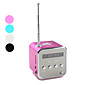 Mini Coluna em Cubo Digital - Leitor MicroSD, USB, Rádio FM (Várias Cores)