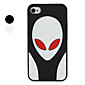 Extra-terrestrial Pattern Style Silicone Case for iPhone 4 and 4S (Assorted Colors)