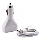 doppia porta USB caricabatteria da auto con sincronizzazione USB e cavo di ricarica per iPhone e iPad (2a uscita)