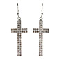 Sacred Cross Rhinestone Fuldt Jewelled Earring